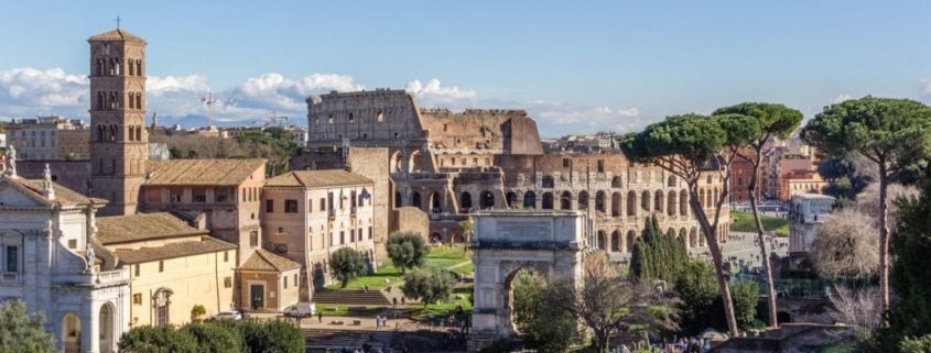 Colloseum und Forum Romanum